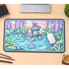 Pastel Pond Shrine desk mat — product mockup 1