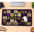 Witchy Halloween Patchwork desk mat — product mockup 1