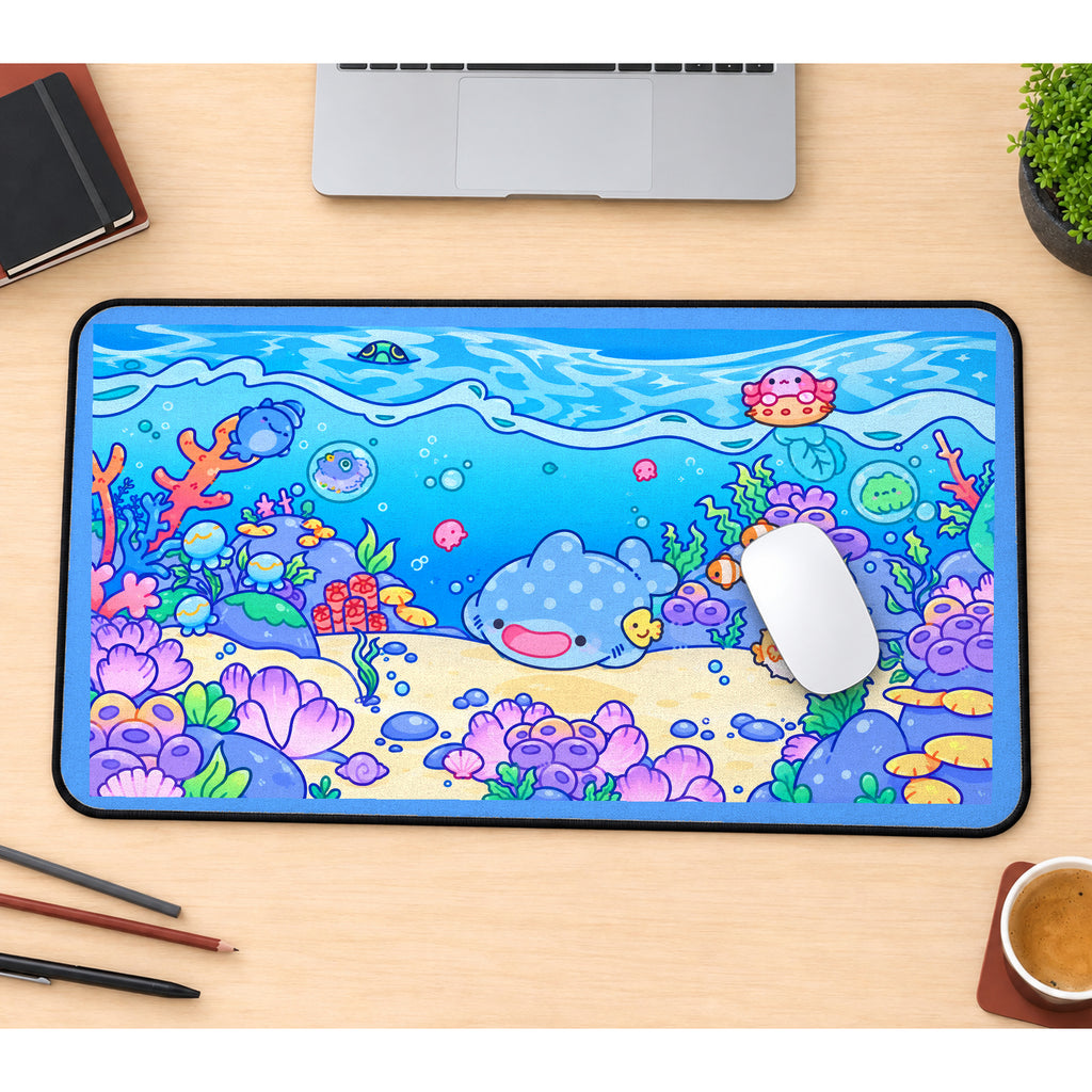 Tiny Ocean Friends desk mat — product mockup 1