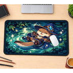 Wizard Otter Lily Pond desk mat — product mockup 1