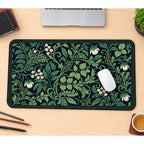 Sage Green Floral Vines desk mat — product mockup 1