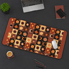 Sun and Moon Patchwork desk mat — product mockup 3