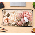Blush Peony Botanical desk mat — product mockup 1