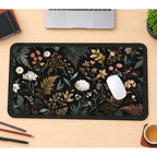 Dark Botanical Wildflower Study desk mat — product mockup 1