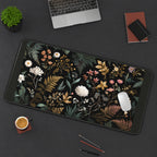 Dark Botanical Wildflower Study desk mat — product mockup 3