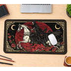 Skeleton Rider and Red Moon desk mat — product mockup 1