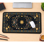 Celestial Floral Tapestry desk mat — product mockup 1