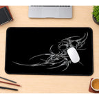 Silver Cybersigil Crescent desk mat — product mockup 1