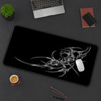 Silver Cybersigil Crescent desk mat — product mockup 3