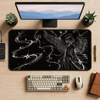 Celestial Winged Angel desk mat — product mockup 2