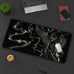 Celestial Winged Angel desk mat — product mockup 3