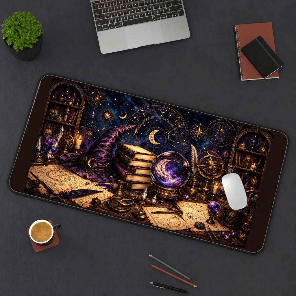 Arcane Wizard Study desk mat — product mockup 3
