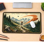 Mountain Disc Golf Course desk mat — product mockup 1