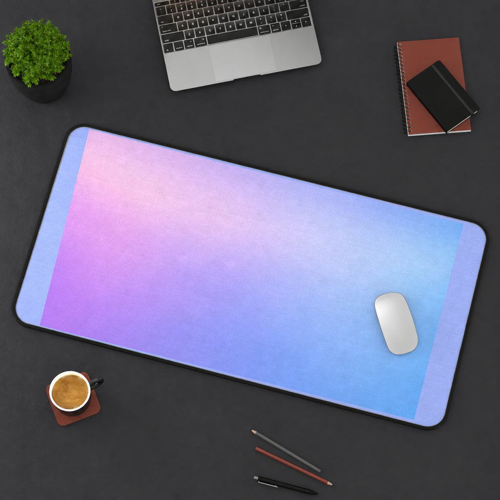 Lavender and Dusty Blue Gradient desk mat — product mockup 3