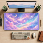 Pastel Galaxy Cloudscape desk mat — product mockup 2