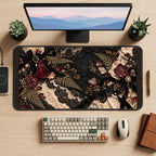 Victorian Lace Herbarium desk mat — product mockup 2