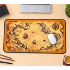 Antique Pirate Treasure Map desk mat — product mockup 1