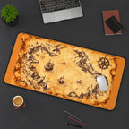 Antique Pirate Treasure Map desk mat — product mockup 3