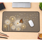 Monarch Butterfly and Dandelions desk mat — product mockup 1