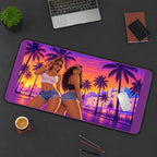 Palm City Sunset Duo desk mat — product mockup 3