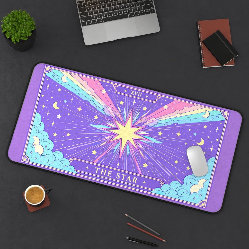 Pastel Star Tarot Sky desk mat — product mockup 3