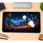 Starry Space Camp in the Pines desk mat — product mockup 1