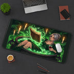 Witch in a Glowing Cauldron desk mat — product mockup 3