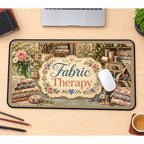 Fabric Therapy Sewing Still Life desk mat — product mockup 1