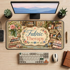 Fabric Therapy Sewing Still Life desk mat — product mockup 2
