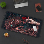 Eldritch Eyes and Red Rose desk mat — product mockup 3