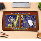 Skeleton Warrior Dungeon Map desk mat — product mockup 1
