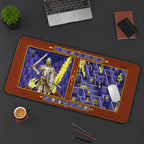 Skeleton Warrior Dungeon Map desk mat — product mockup 3