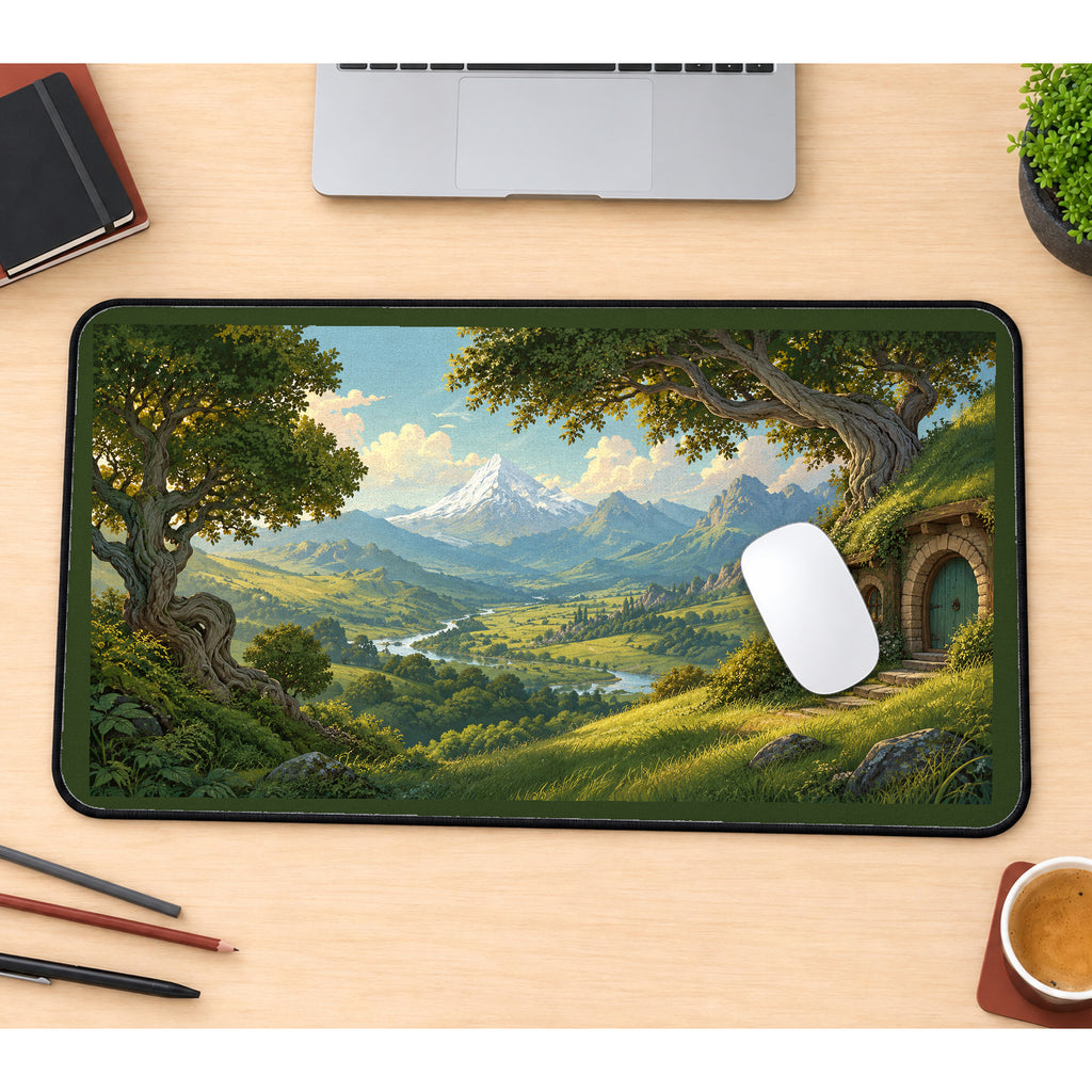 Round Door Mountain Valley desk mat — product mockup 1