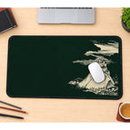 Cream Mountain Castle Sketch desk mat — product mockup 1