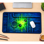 Green Ooze Canister on Brick desk mat — product mockup 1