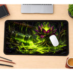 Mutant Lotus in Glowing Ooze desk mat — product mockup 1