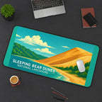Sleeping Bear Dunes Scenic Poster desk mat — product mockup 3