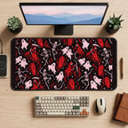 Pink Ghosts and Red Reapers desk mat — product mockup 2