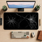 Spider and White Webs desk mat — product mockup 2