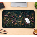 Dark Wildflower Meadow desk mat — product mockup 1