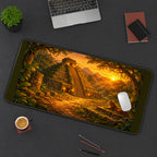 Jungle Pyramid at Sunset desk mat — product mockup 3