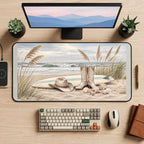 Cowboy Boots by the Shore desk mat — product mockup 2
