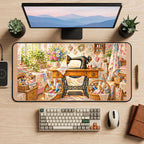 Vintage Sewing Room desk mat — product mockup 2