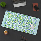Blueberries and White Daisies desk mat — product mockup 3