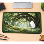Ancient Forest Archway desk mat — product mockup 1