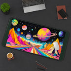 Psychedelic Planet Highway desk mat — product mockup 3
