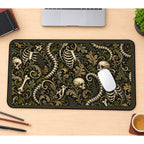 Gothic Skulls and Ribcages desk mat — product mockup 1