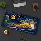 Moonlit Swirling Cloud Sky desk mat — product mockup 3