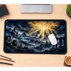 Golden Tree Above Ruined Lands desk mat — product mockup 1