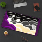 Asexual Pride Cosmic Clouds desk mat — product mockup 3